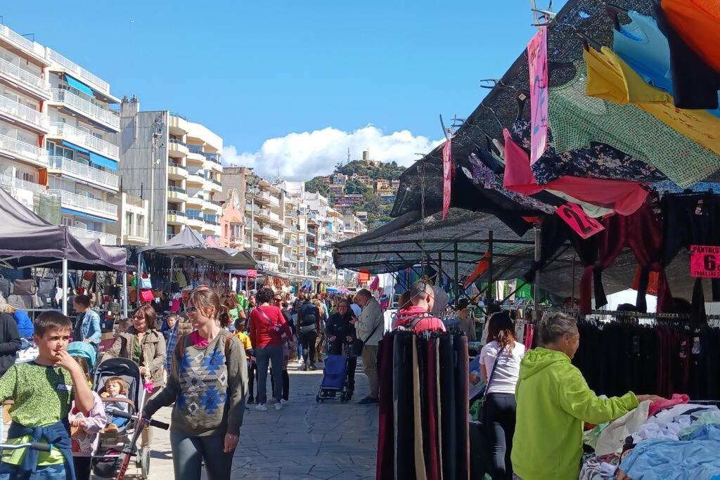 Alegre Apto Con Piscina, A 300M De La Playa. Blanes Eksteriør billede
